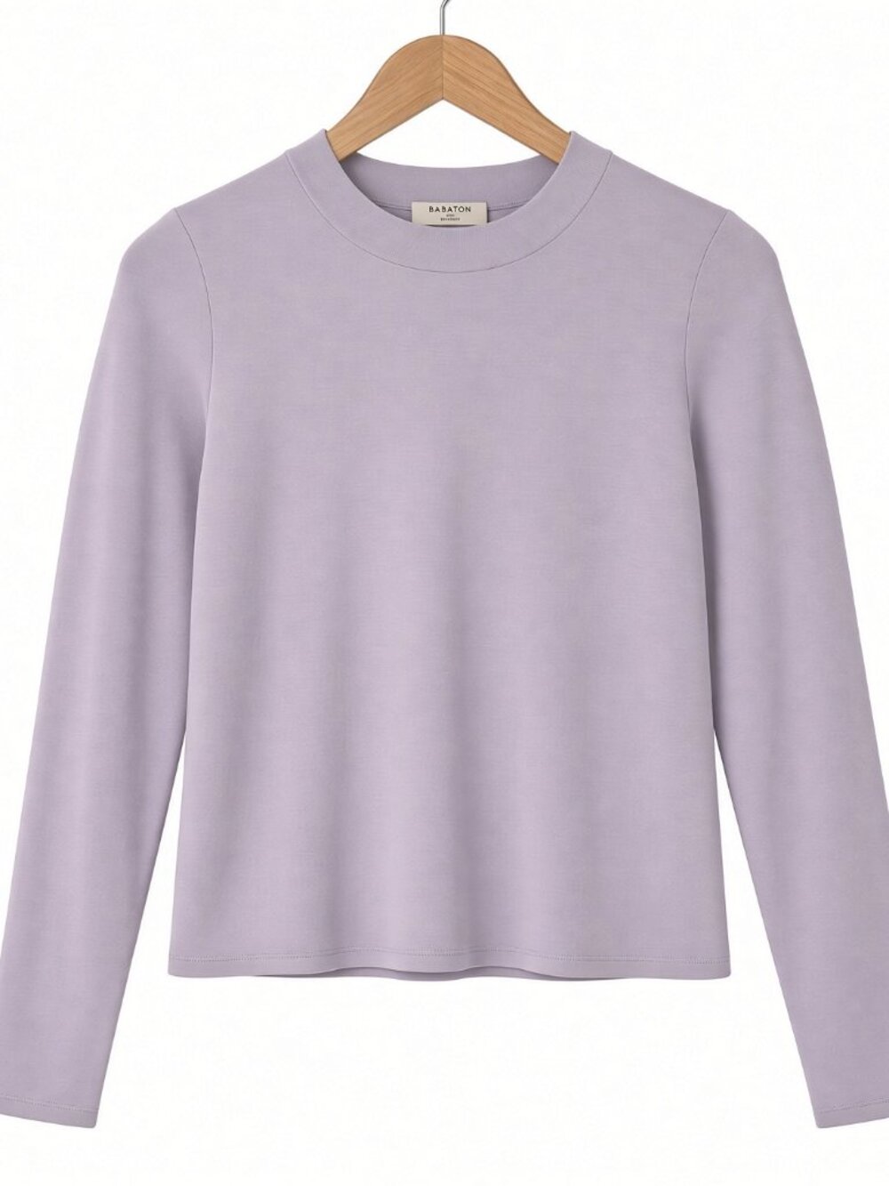 Babaton cropped lilac split back sweater XS
